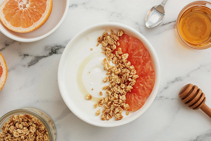 Delicious yogurt bowl to make Repair + Recover taste like a treat!