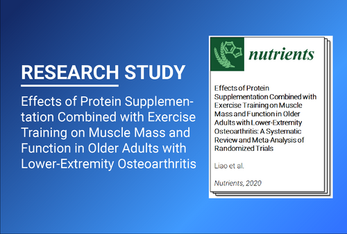 Clinical Paper: Meta-Analysis of Protein Supplementation in Lower-Extremity Osteoarthritis